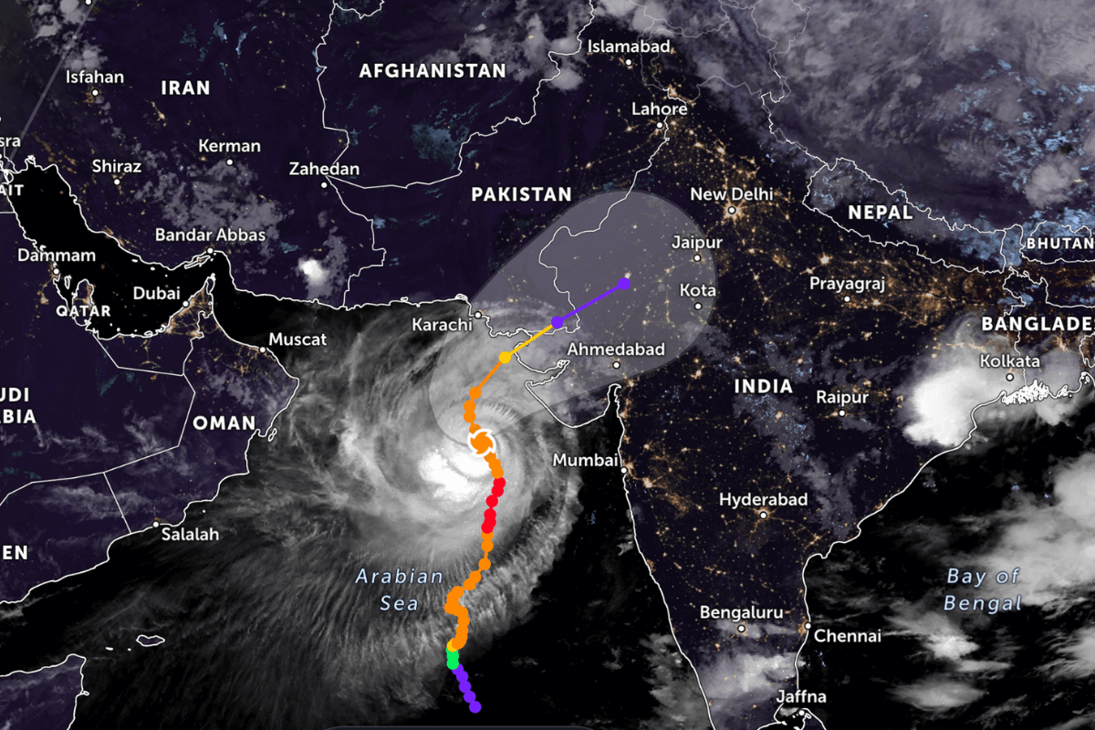 Biporjoy Cyclone Live Location
