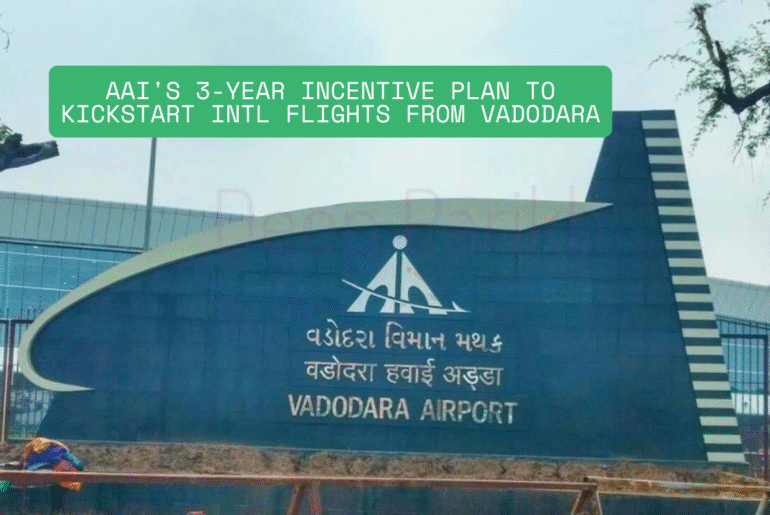 AAI Offers 3-Year Incentives for International Flights from Vadodara blog Image